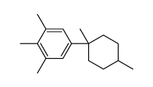 5-(1,4-dimethylcyclohexyl)-1,2,3-trimethylbenzene结构式