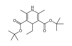 ditert-butyl 4-ethyl-2,6-dimethyl-1,4-dihydropyridine-3,5-dicarboxylate Structure