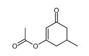 5-methyl-3-oxocyclohex-1-enyl acetate Structure