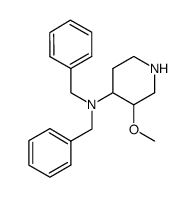 N,N-dibenzyl-3-methoxypiperidin-4-amine结构式