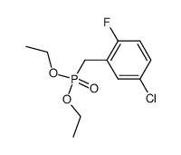 (5-chloro-2-fluoro-benzyl)-phosphonic acid diethyl ester结构式