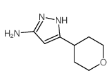5-(四氢-2H-吡喃-4-基)-1H-吡唑-3-胺结构式