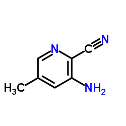 3-氨基-2-氰基-5-甲基吡啶结构式
