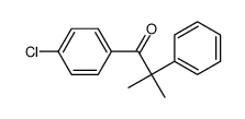 1-(4-chlorophenyl)-2-methyl-2-phenylpropan-1-one结构式