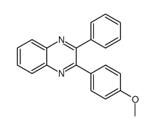 2-(4-methoxyphenyl)-3-phenylquinoxaline结构式