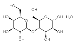 4-O-(b-D-半乳糖吡喃糖基)-a-D-甘露吡喃糖一水合物结构式