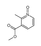 3-(methoxycarbonyl)-2-methylpyridine 1-oxide结构式