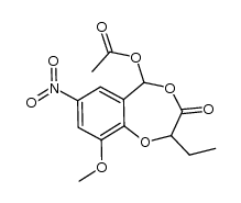 2-ethyl-3,5-dihydro-9-methoxy-7-nitro-3-oxo-2H-benzo[e][1,4]dioxepin-5-yl acetate Structure