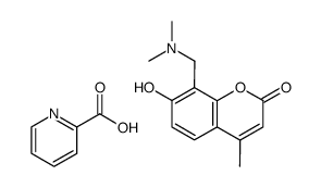 8-Dimethylaminomethyl-7-hydroxy-4-methyl-chromen-2-one; compound with pyridine-2-carboxylic acid Structure