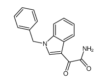 2-(1-苄基-1H-吲哚-3-基)-2-氧代乙酰胺结构式