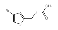 Ethanethioic acid, S-[(4-bromo-2-thienyl)methyl] ester结构式