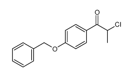 2-chloro-1-(4-phenylmethoxyphenyl)propan-1-one Structure