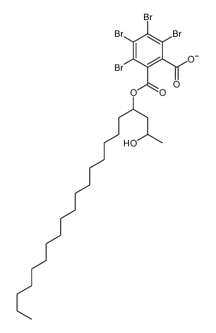 2,3,4,5-tetrabromo-6-(2-hydroxyhenicosan-4-yloxycarbonyl)benzoate结构式