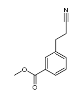 methyl 3-(2-cyanoethyl)benzoate Structure