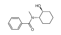(1S,2S)-trans-2-(N-benzoyl-N-methyl)amino-1-cyclohexanol结构式