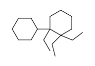 1-cyclohexyl-1,2,2-triethylcyclohexane Structure