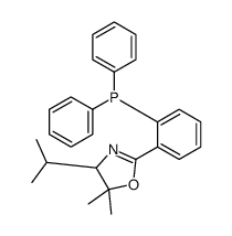 (4S)-2-[2-(二苯基膦)苯基]-4,5-二氢-5,5-二甲基-4-(1-甲基乙基)-噁唑结构式