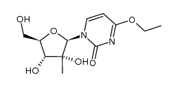 4-ethoxy-1-(2-methyl-β-D-ribofuranosyl)-2(1H)-pyrimidinone结构式