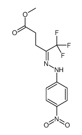Methyl 5,5,5-trifluoro-4-(2-(4-nitrophenyl) hydrazono)pentanoate Structure