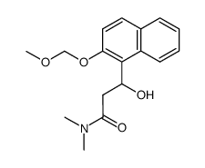 3-hydroxy-3-(2-(methoxymethoxy)naphthalen-1-yl)-N,N-dimethylpropanamide Structure