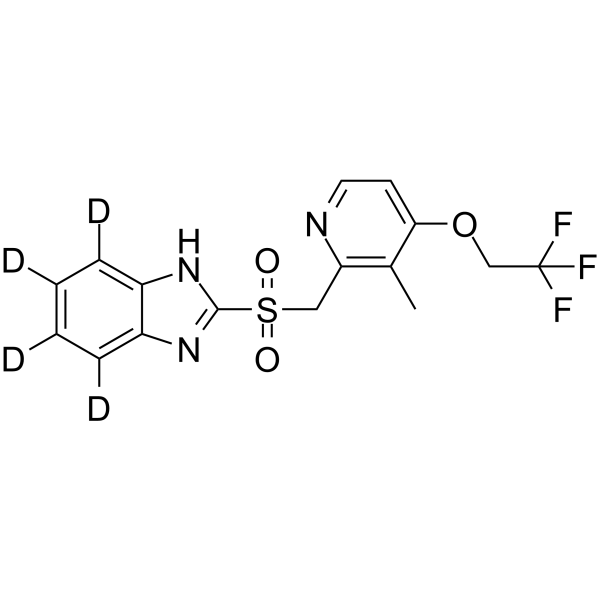 Lansoprazole sulfone-d4 Structure