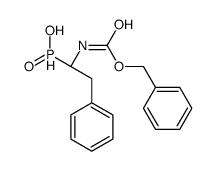 [(1R)-1-(benzyloxycarbonylamino)-2-phenyl-ethyl]phosphinic acid Structure