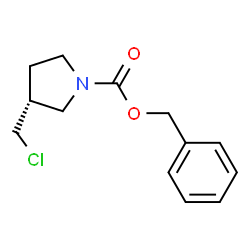 (R)-1-CBZ-3-氯甲基吡咯烷结构式