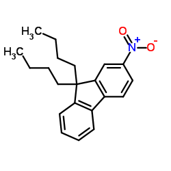 9,9-Dibutyl-2-nitro-9H-fluorene结构式