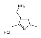 C-(1,3-二甲基-1H-吡唑-4-基)-甲基胺盐酸盐结构式