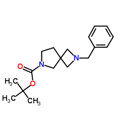 2-苄基-2,6-二氮杂螺[3.4]辛烷-6-羧酸叔丁酯结构式