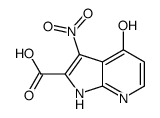 4-羟基-3-硝基-1H-吡咯并[2,3-B]吡啶-2-羧酸结构式