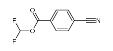 difluoromethyl 4-cyanobenzoate结构式