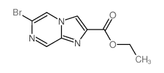 6-溴-4-咪唑并[1,2-a]吡嗪-2-羧酸乙酯结构式