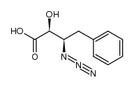 (2S,3R)-3-azido-2-hydroxy-4-phenylbutanoic acid结构式