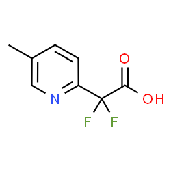 2,2-difluoro-2-(5-methylpyridin-2-yl)acetic acid Structure