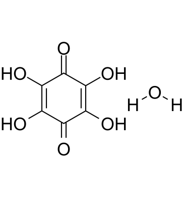 Tetrahydroxyquinone hydrate Structure