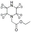 ETHYL 1-PIPERAZINE-D8 ACETATE结构式