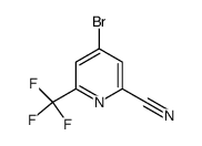 4-bromo-2-cyano-6-trifluoromethyl-pyridine Structure