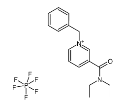 1-benzyl-3-(N,N-diethyl)carbamoylpyridinium hexafluorophosphate Structure