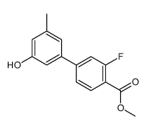 methyl 2-fluoro-4-(3-hydroxy-5-methylphenyl)benzoate Structure