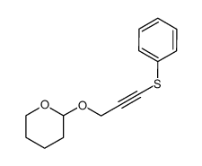 2-((3-(phenylthio)prop-2-yn-1-yl)oxy)tetrahydro-2H-pyran结构式