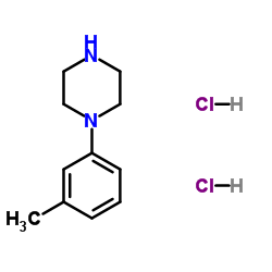 N-(间甲苯基)哌嗪二盐酸盐结构式