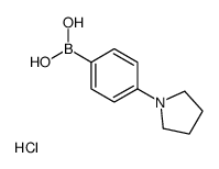 4-(1-PYRROLIDINYL)PHENYLBORONIC ACID HCL Structure