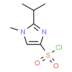 1-Methyl-2-(propan-2-yl)-1H-imidazole-4-sulfonyl chloride结构式