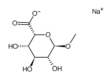 甲基α-L-异吡喃葡萄糖醛酸钠盐结构式