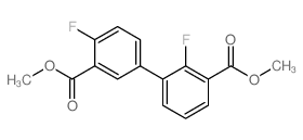 2,4-二氟-[1,1-联苯]-3,3-二羧酸二甲酯结构式
