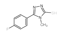 5-(4-氟苯基)-4-甲基-4H-1,2,4-三唑-3-硫醇结构式