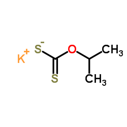 Potassium isopropyl xanthanate structure