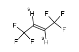 1,1,1,4,4,4-hexafluoro-2,3-ditritio-2-butene结构式