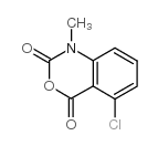 6-CHLORO-1-METHYL-1H-BENZO[D][1,3]OXAZINE-2,4-DIONE structure